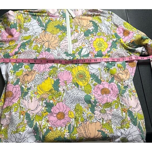 Vera Bradley Plus Size French Terry Quarter Zip Sweatshirt with Pockets - Picture 4 of 13